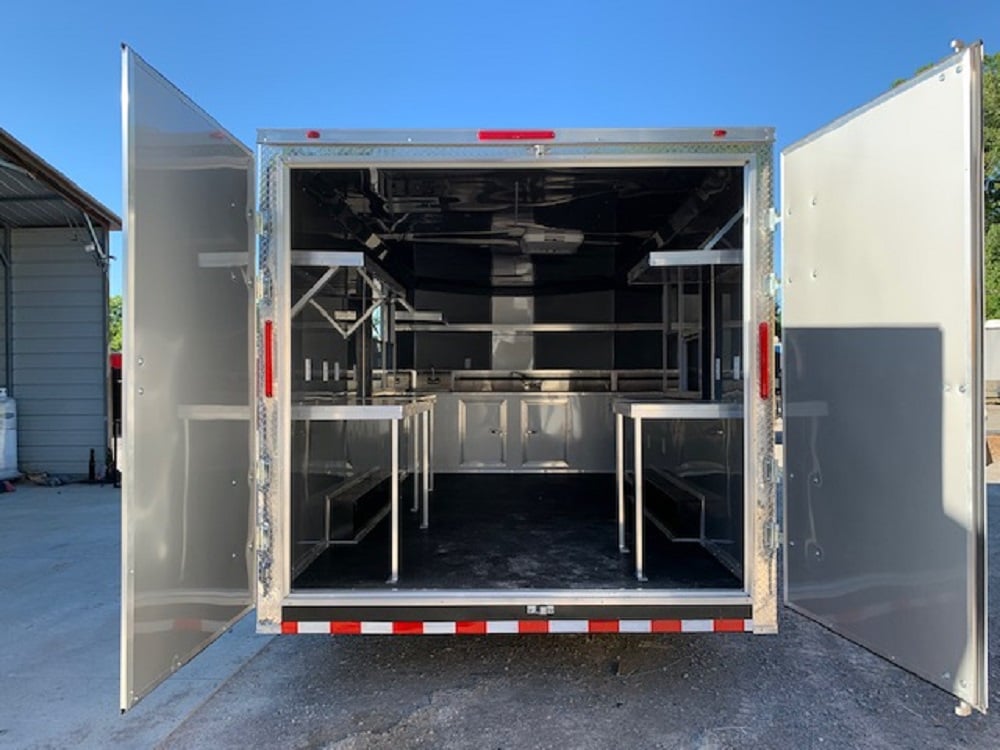 Charcoal Grey 8.5 x 18 Concession Food Trailer