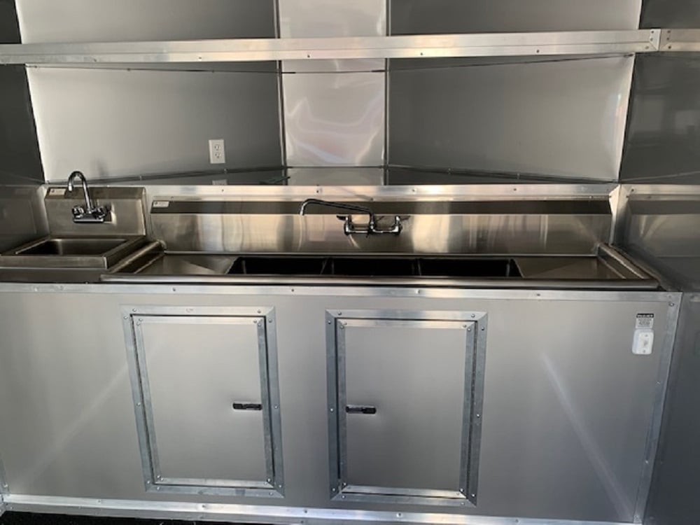 Charcoal Grey 8.5 x 18 Concession Food Trailer