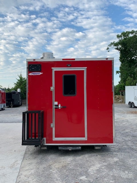 8.5 x 20 Victory Red Food Vending Concession Trailer