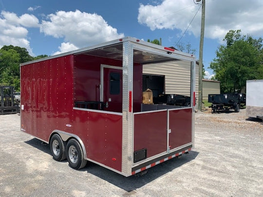 8.5 x 18 Brandy Wine Porch Style Concession Food Trailer