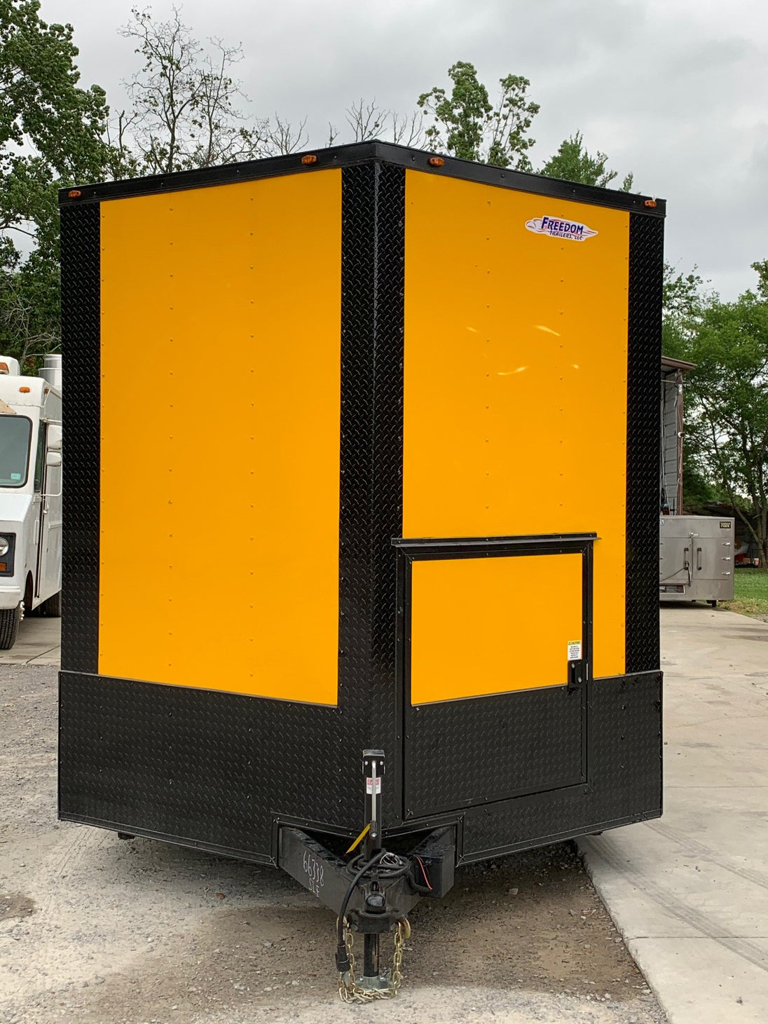 Yellow 8.5 x 20 Vending Concession Food Trailer