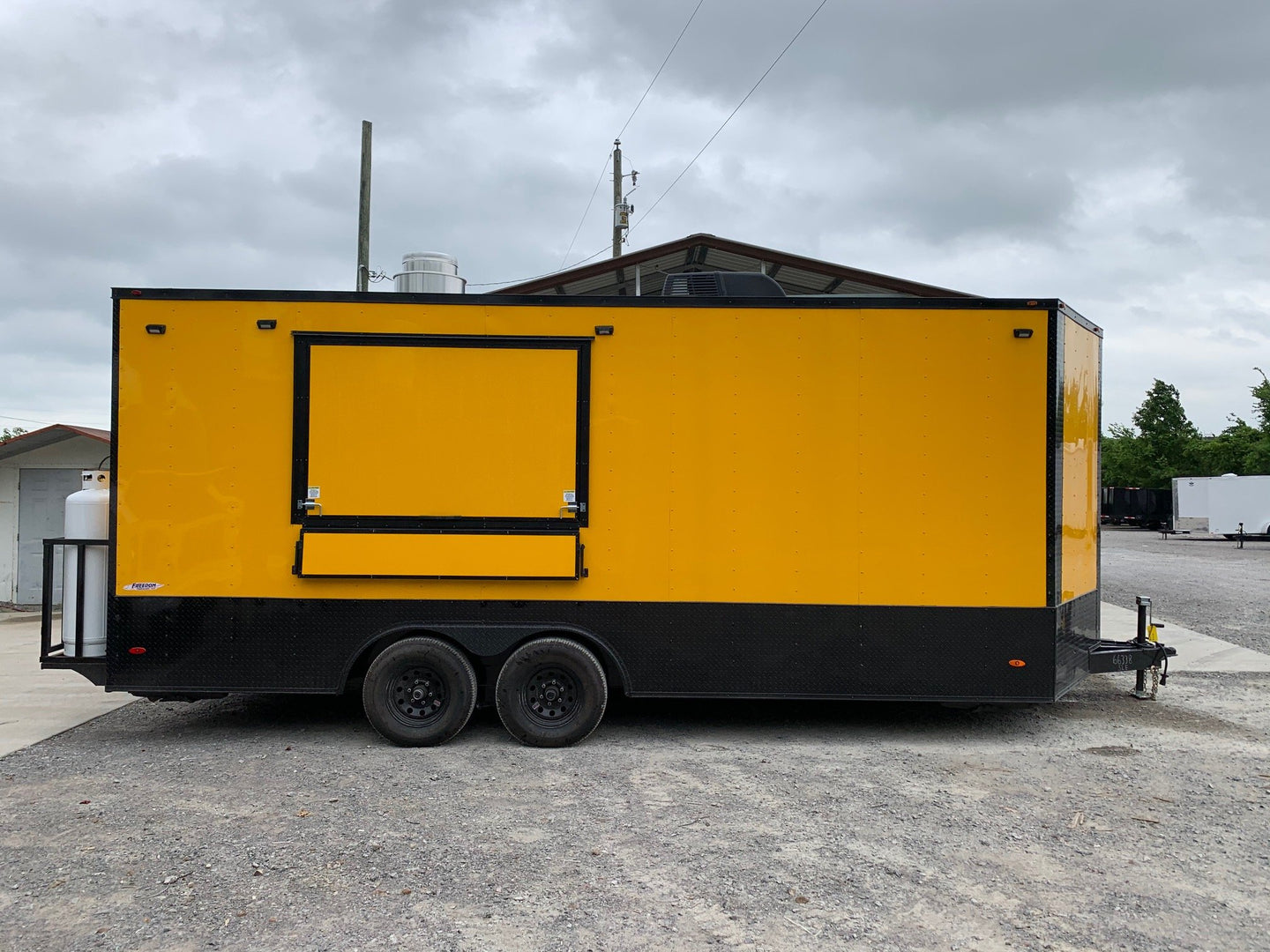 Yellow 8.5 x 20 Vending Concession Food Trailer