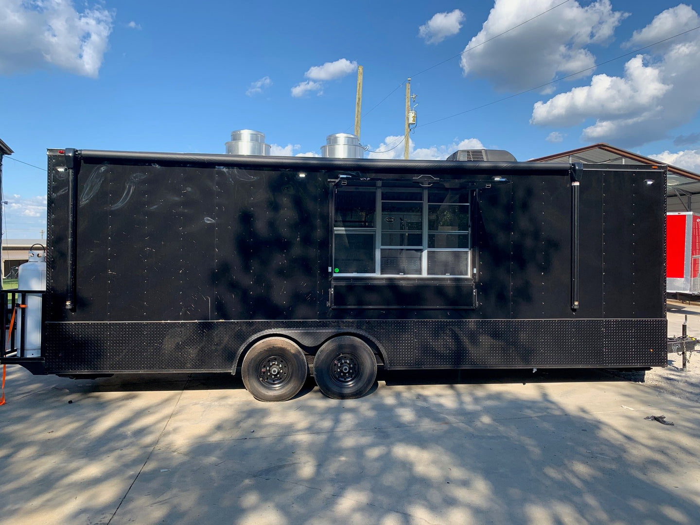 8.5 x 25 Black Out Concession Food Trailer