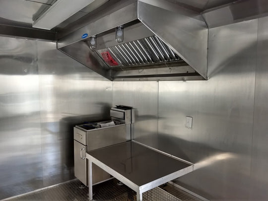 8.5' x 16' Concession Food Trailer With Appliances