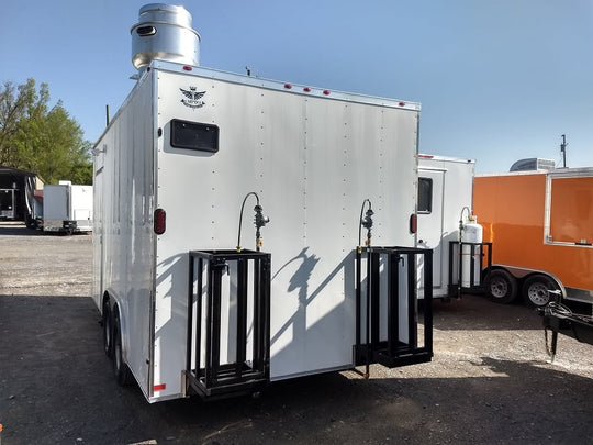 8.5' x 16' Concession Food Trailer With Appliances