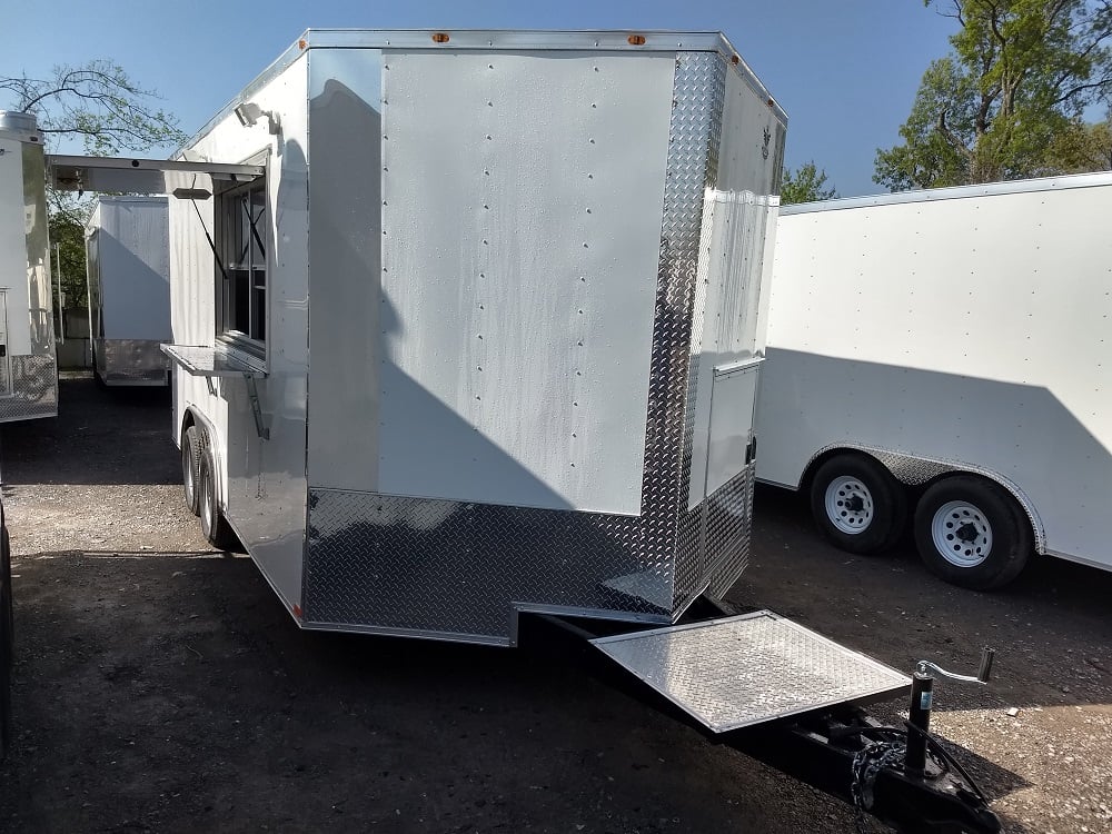 8.5' x 16' Concession Food Trailer With Appliances