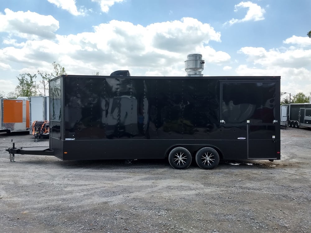 8.5' x 22' Black Out Concession Food Trailer With Appliances