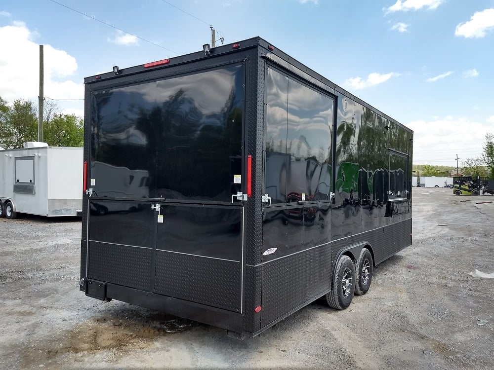 8.5' x 22' Black Out Concession Food Trailer With Appliances