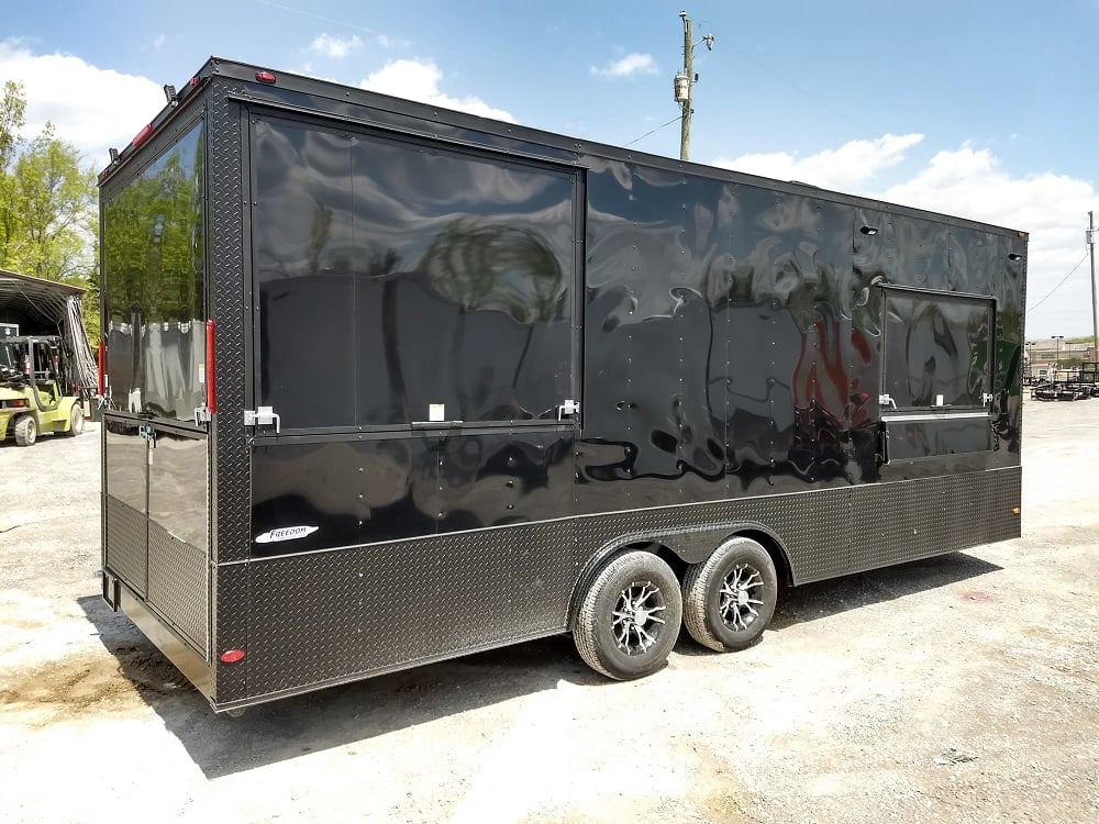 8.5' x 22' Black Out Concession Food Trailer With Appliances