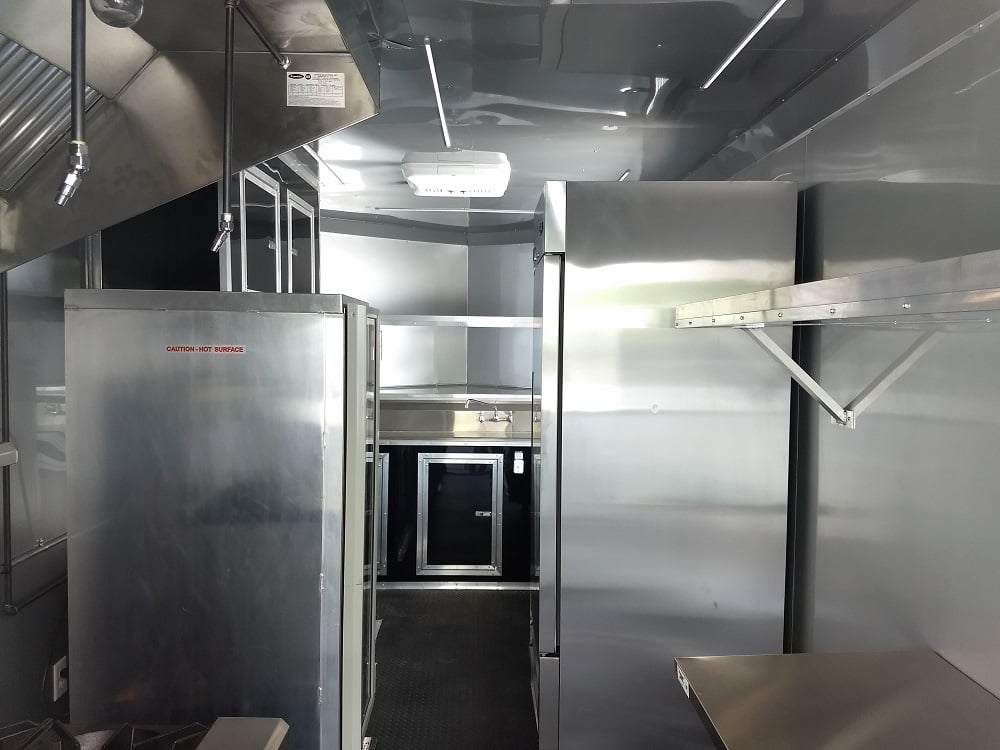 8.5' x 22' Black Out Concession Food Trailer With Appliances