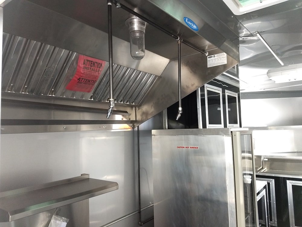 8.5' x 22' Black Out Concession Food Trailer With Appliances