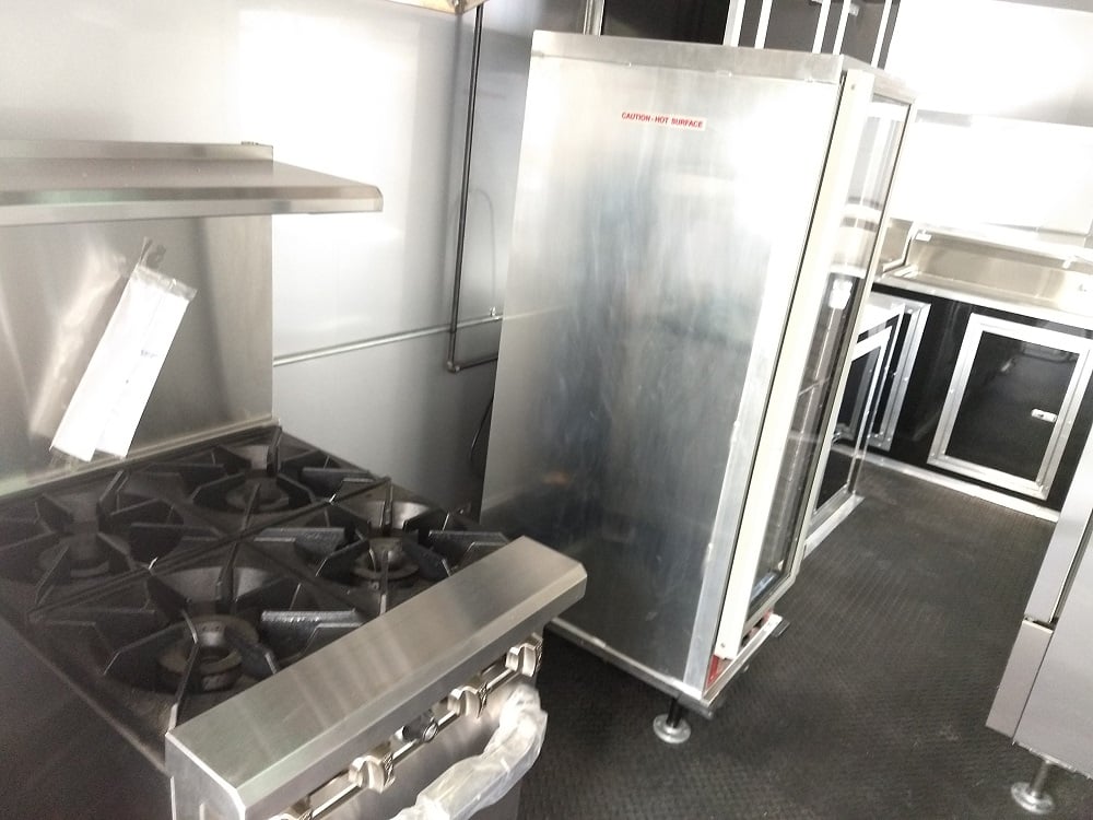 8.5' x 22' Black Out Concession Food Trailer With Appliances