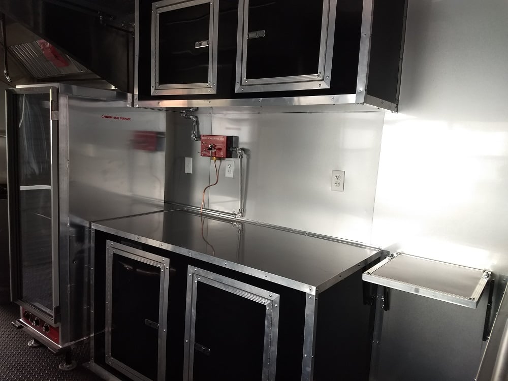 8.5' x 22' Black Out Concession Food Trailer With Appliances