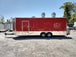 8.5' x 24' Red Concession Food Trailer With Appliances