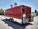 8.5' x 24' Red Concession Food Trailer With Appliances