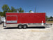 8.5' x 24' Red Concession Food Trailer With Appliances