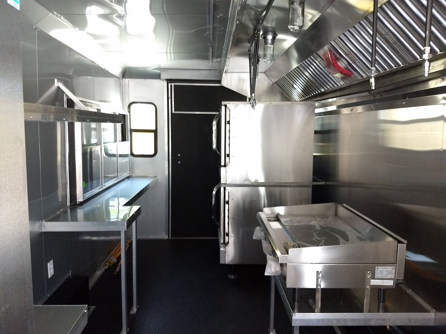 8.5' x 24' Red Concession Food Trailer With Appliances