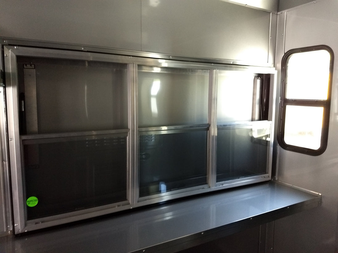 8.5' x 24' Red Concession Food Trailer With Appliances