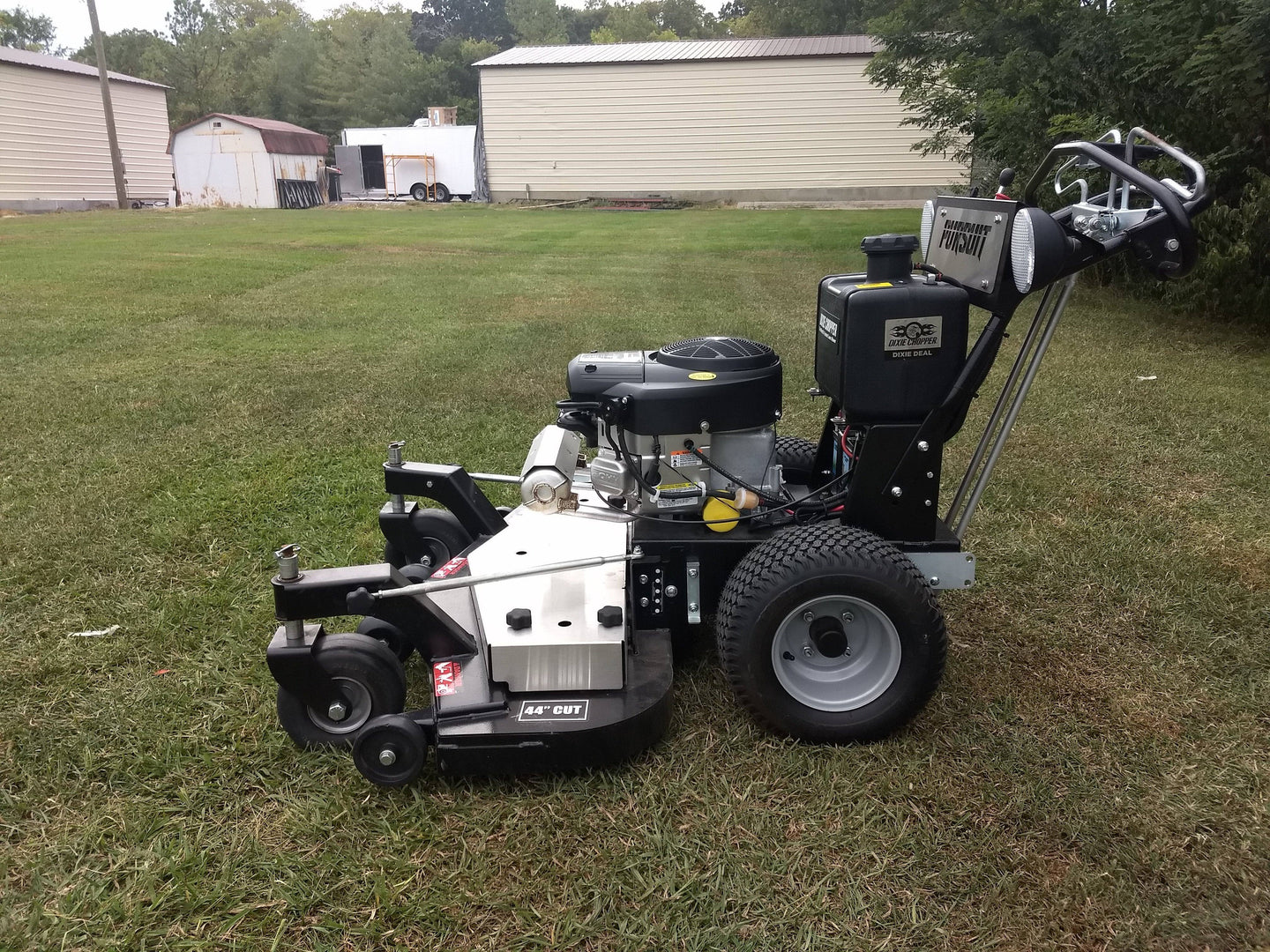 Dixie Chopper 1844D Walk Behind Mower Pursuit front angle view