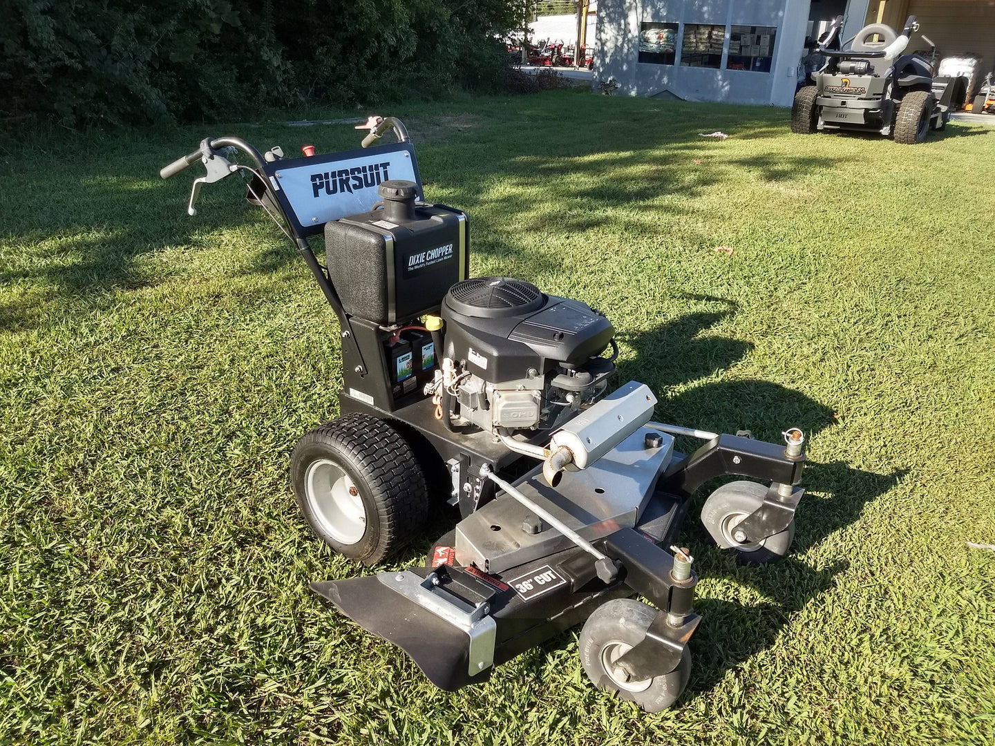 Dixie Chopper 1836S Walk Behind Mower Pursuit front angle view