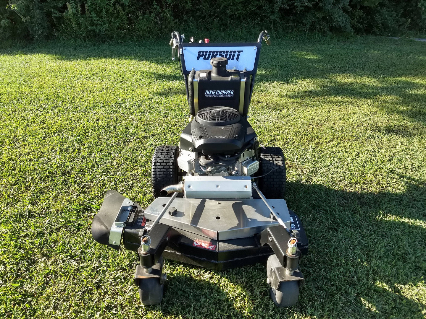 Dixie Chopper 1836S Walk Behind Mower Pursuit front angle view