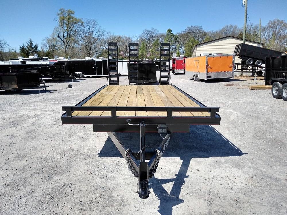 Utility Trailer 8.5' X 18' Deck Over With Three Ramps