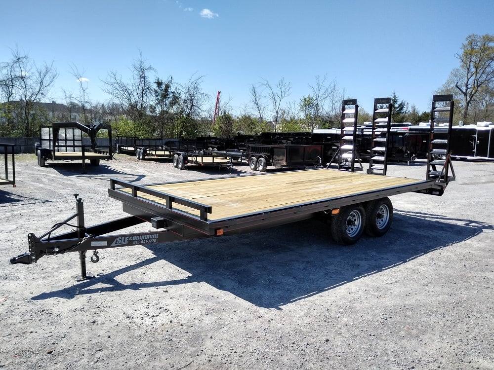 Utility Trailer 8.5' X 18' Deck Over With Three Ramps