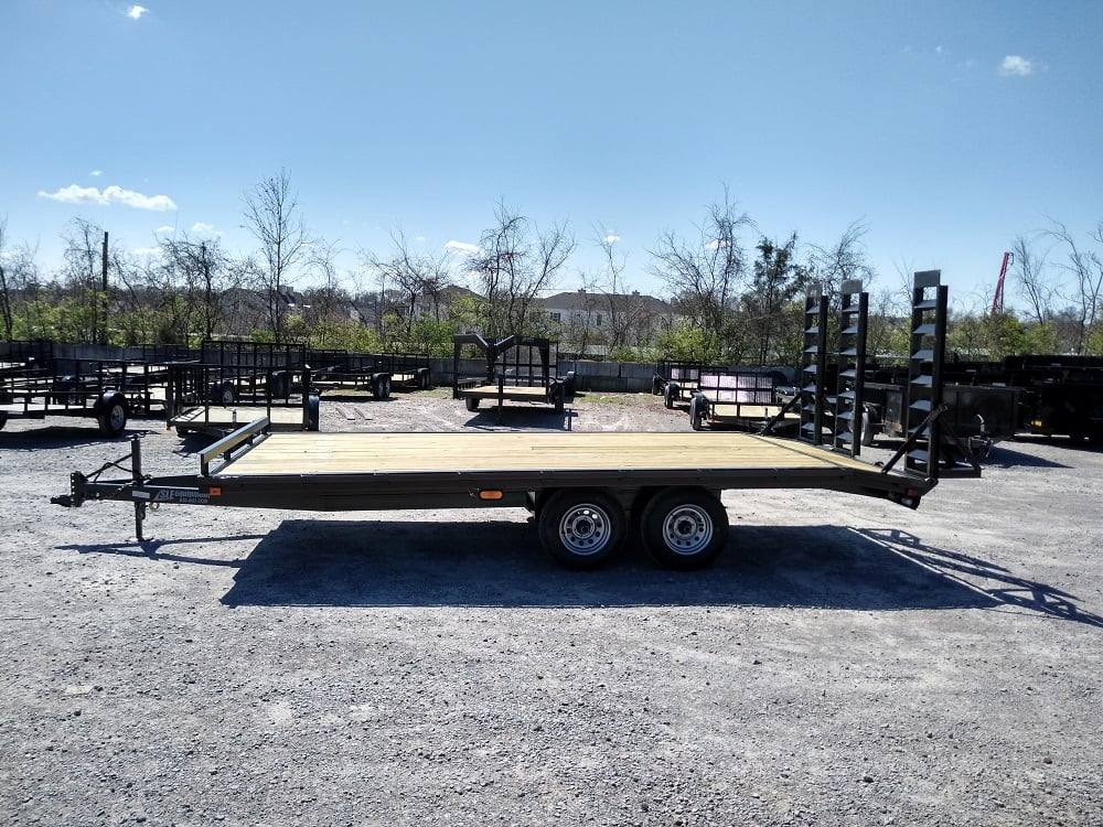 Utility Trailer 8.5' X 18' Deck Over With Three Ramps