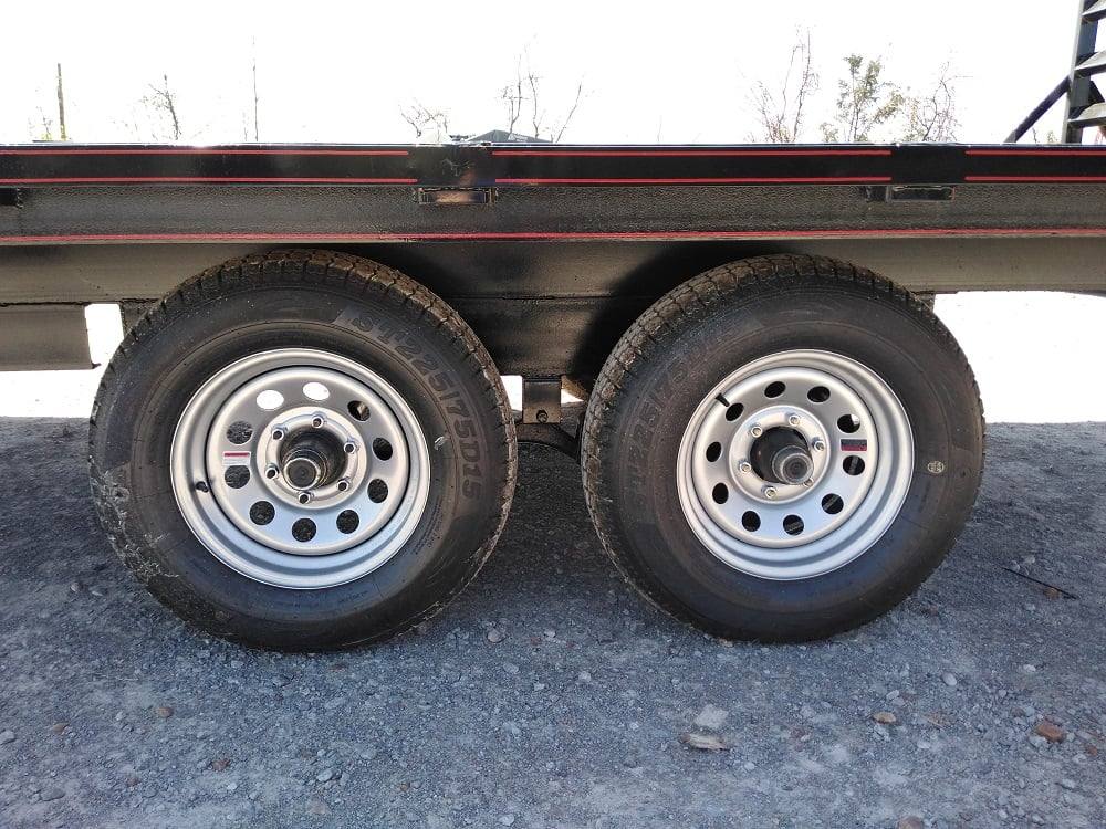 Utility Trailer 8.5' X 18' Deck Over With Three Ramps