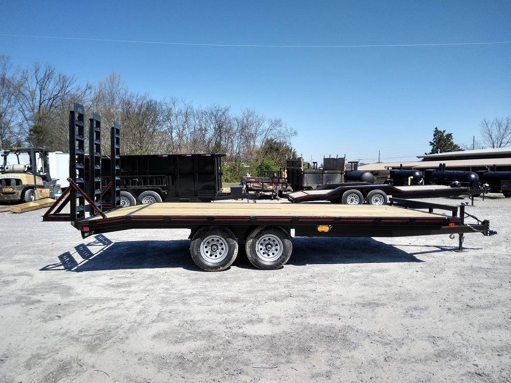 Utility Trailer 8.5' X 18' Deck Over With Three Ramps