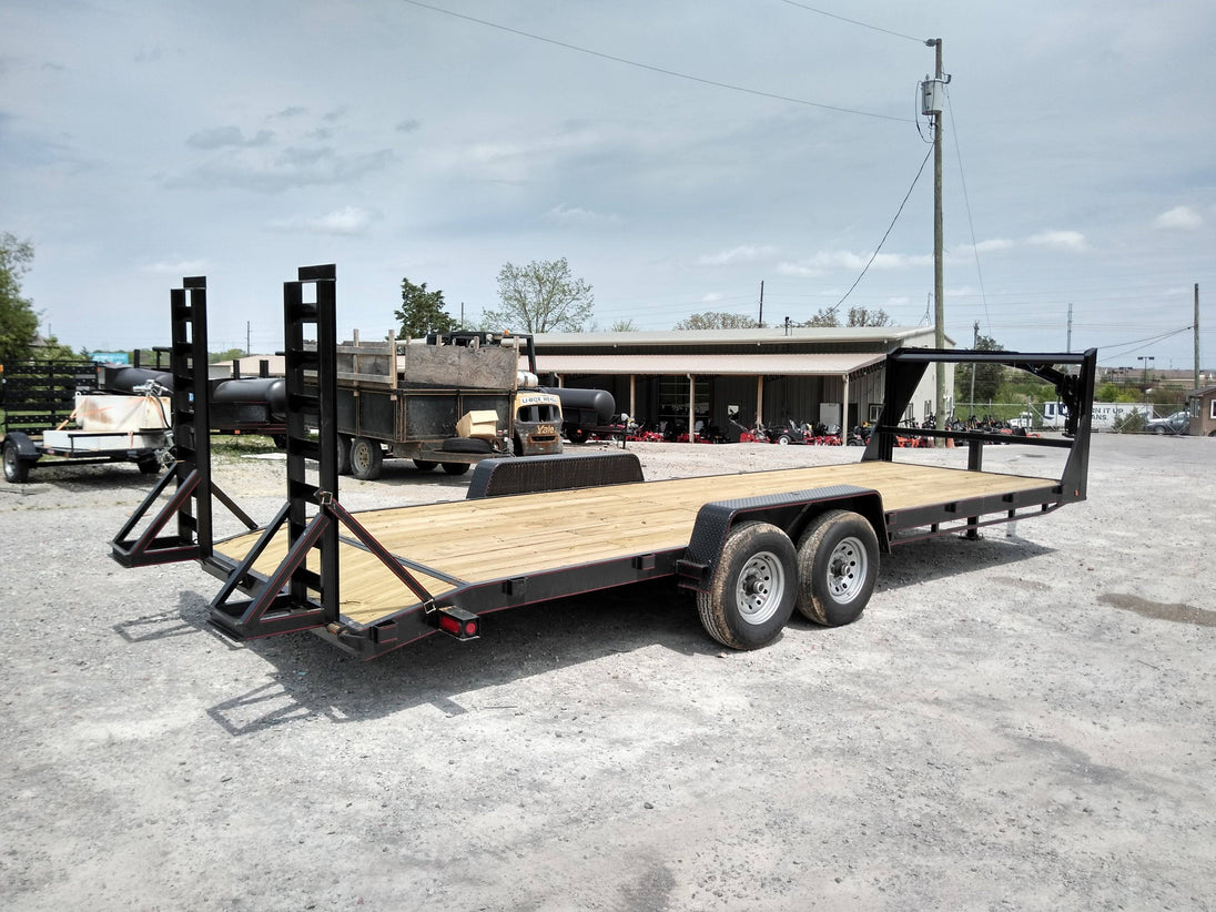 Equipment Utility Trailer 7' X 24' Dovetail Gooseneck 1