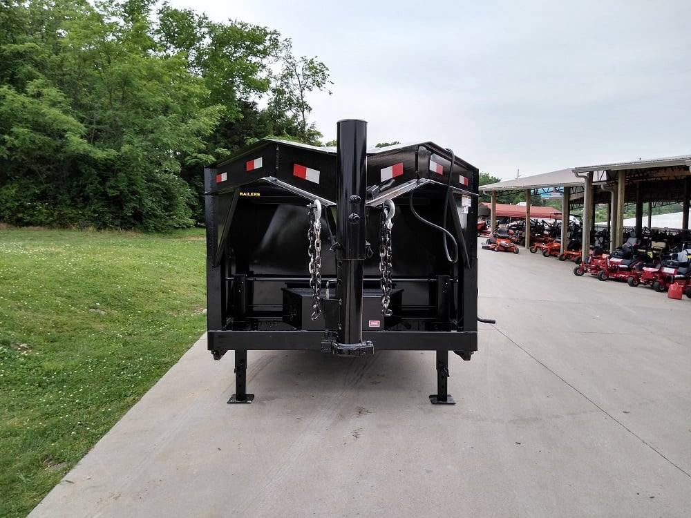 Gooseneck Dump Trailer 7' X 16' Hydraulic 3 ft Sides Mulch