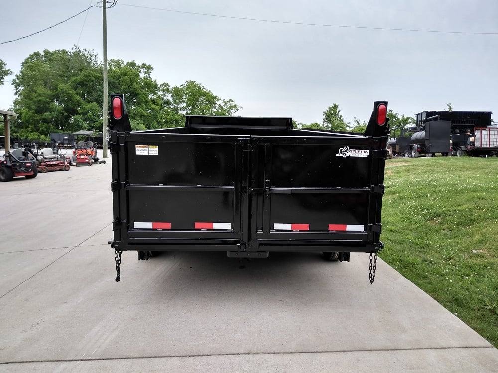 Gooseneck Dump Trailer 7' X 16' Hydraulic 3 ft Sides Mulch