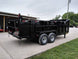 Gooseneck Dump Trailer 7' X 16' Hydraulic 3 ft Sides Mulch