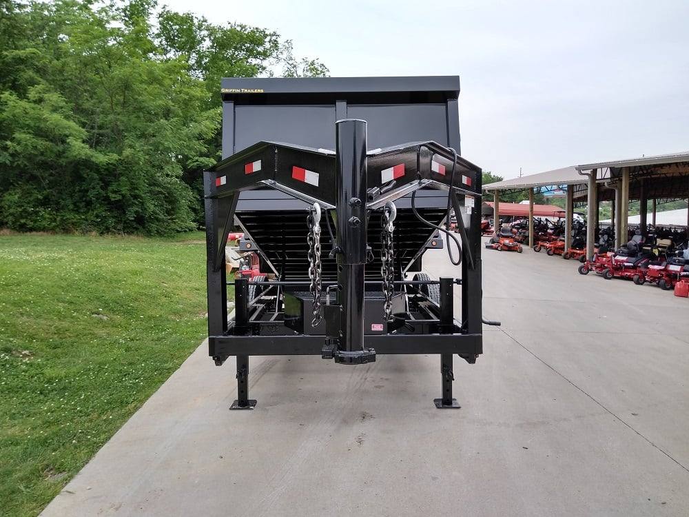 Gooseneck Dump Trailer 7' X 16' Hydraulic 3 ft Sides Mulch