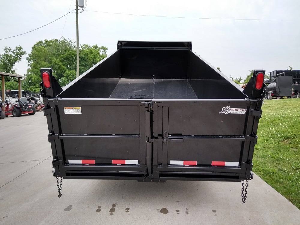 Gooseneck Dump Trailer 7' X 16' Hydraulic 3 ft Sides Mulch