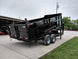 Gooseneck Dump Trailer 7' X 16' Hydraulic 3 ft Sides Mulch