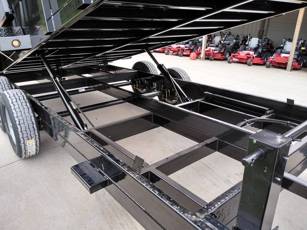 Gooseneck Dump Trailer 7' X 16' Hydraulic 3 ft Sides Mulch