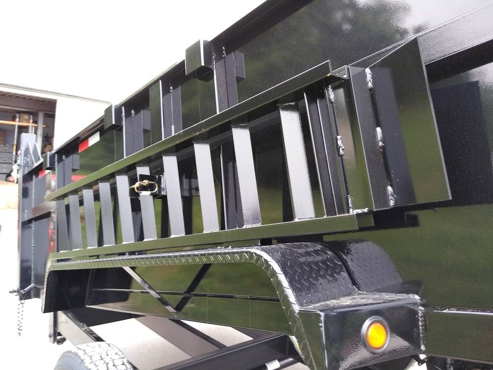 Gooseneck Dump Trailer 7' X 16' Hydraulic 3 ft Sides Mulch