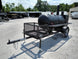 Smoker Trailer 14FT Reverse Flow Wood Cage BBQ Cooker