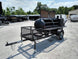 Smoker Trailer 14FT Reverse Flow Wood Cage BBQ Cooker