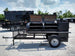 Smoker Trailer 14FT Reverse Flow Wood Cage BBQ Cooker