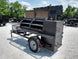 Smoker Trailer 14FT Reverse Flow Wood Cage BBQ Cooker