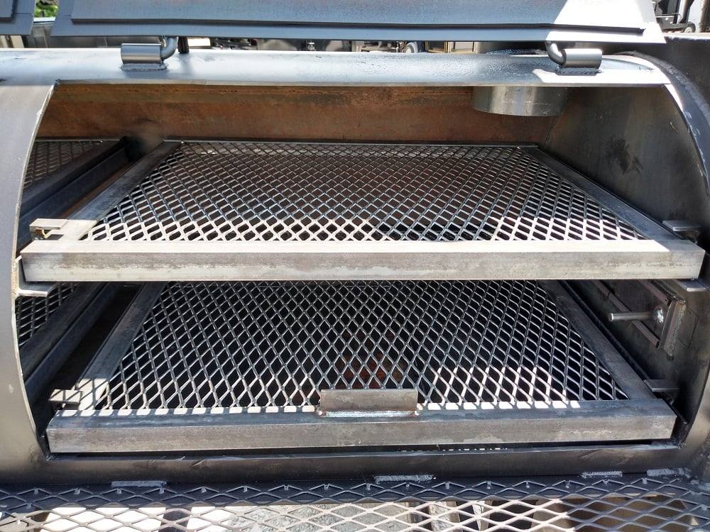 Smoker Trailer 14FT Reverse Flow Wood Cage BBQ Cooker