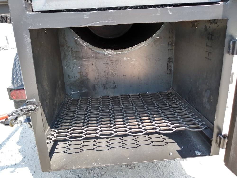 Smoker Trailer 14FT Reverse Flow Wood Cage BBQ Cooker