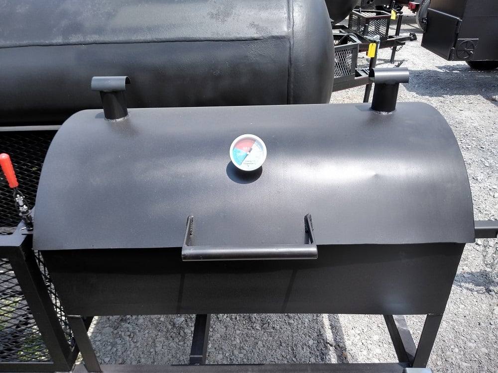 Smoker Trailer 12FT Reverse Flow Wood Cage BBQ Cooker