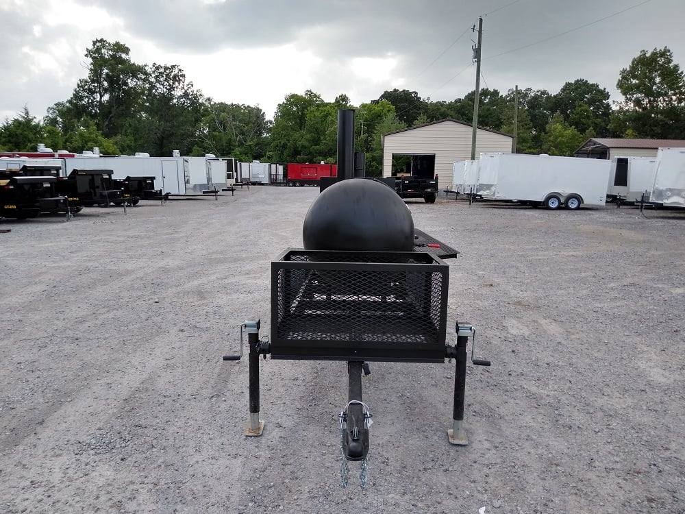 Smoker Trailer 14FT Wood Cage Reverse Flow BBQ Cooker
