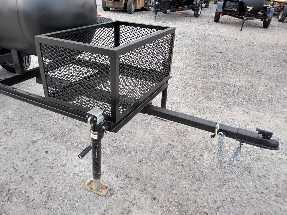 Smoker Trailer 14FT Wood Cage Reverse Flow BBQ Cooker
