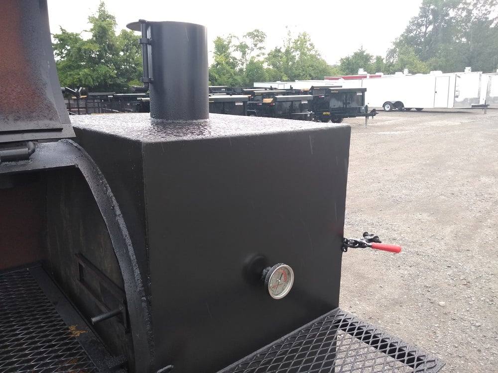 Smoker Trailer 14FT Wood Cage Reverse Flow BBQ Cooker