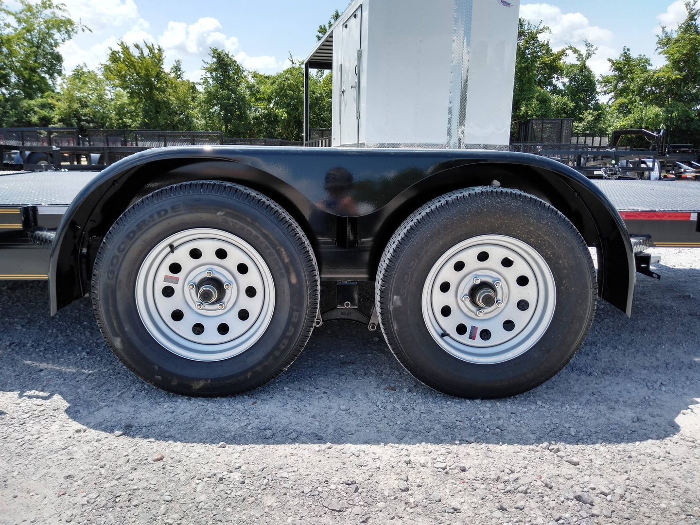 Equipment Trailer 6.4' X 20' Split Deck Tilt Bed Car Hauler